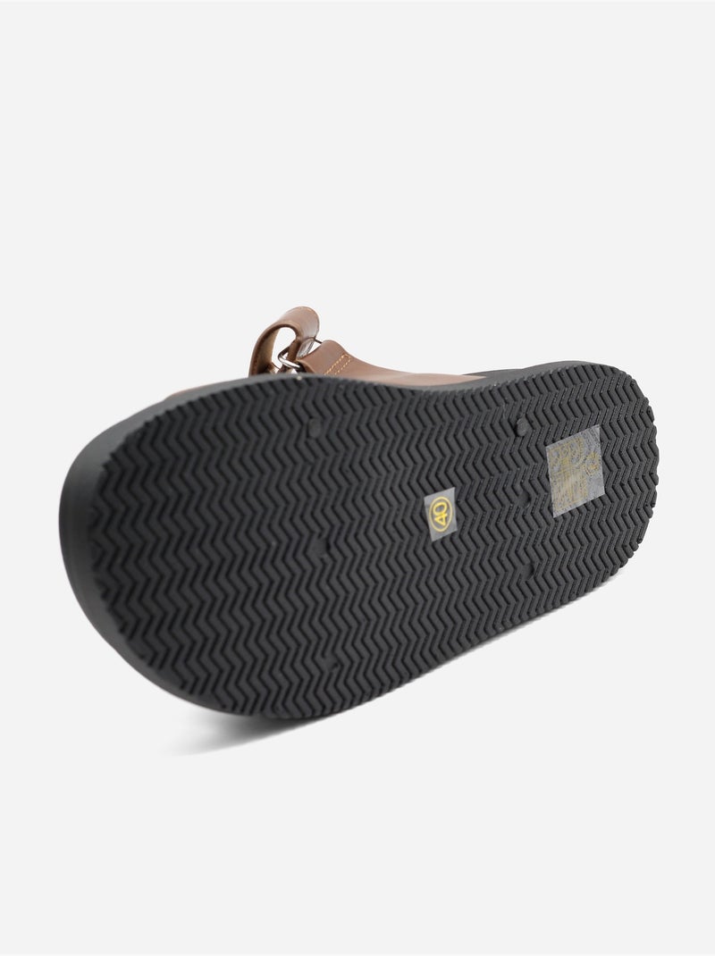 Zapatillas con velcro Marrón - Kiabi