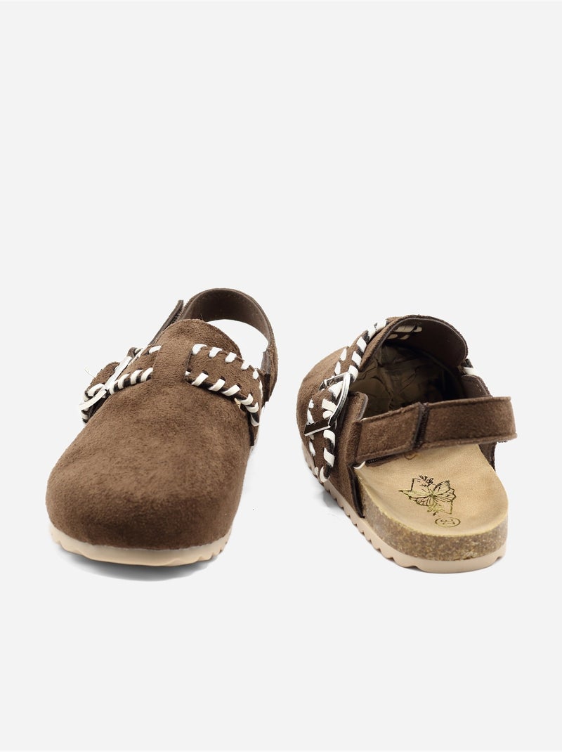 Zapatillas con velcro Marrón - Kiabi