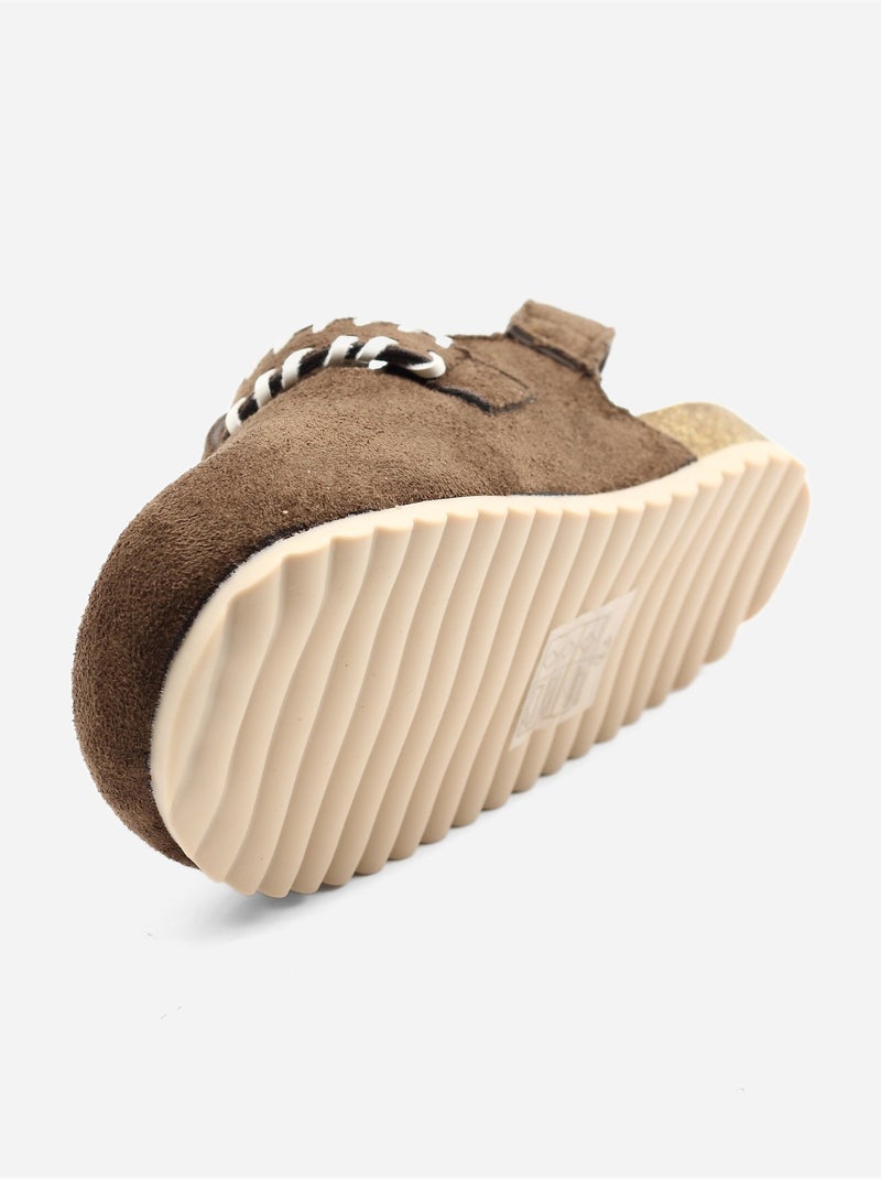 Zapatillas con velcro Marrón - Kiabi