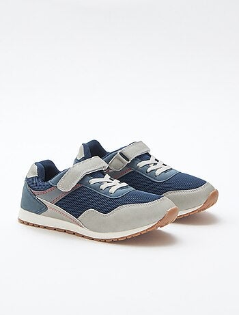 Zapatillas con velcro multicolor en malla