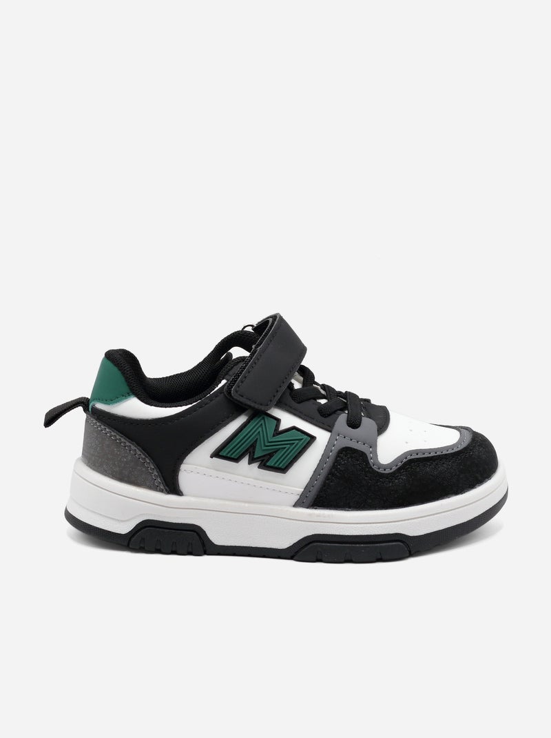 Zapatillas con velcro Negro - Kiabi
