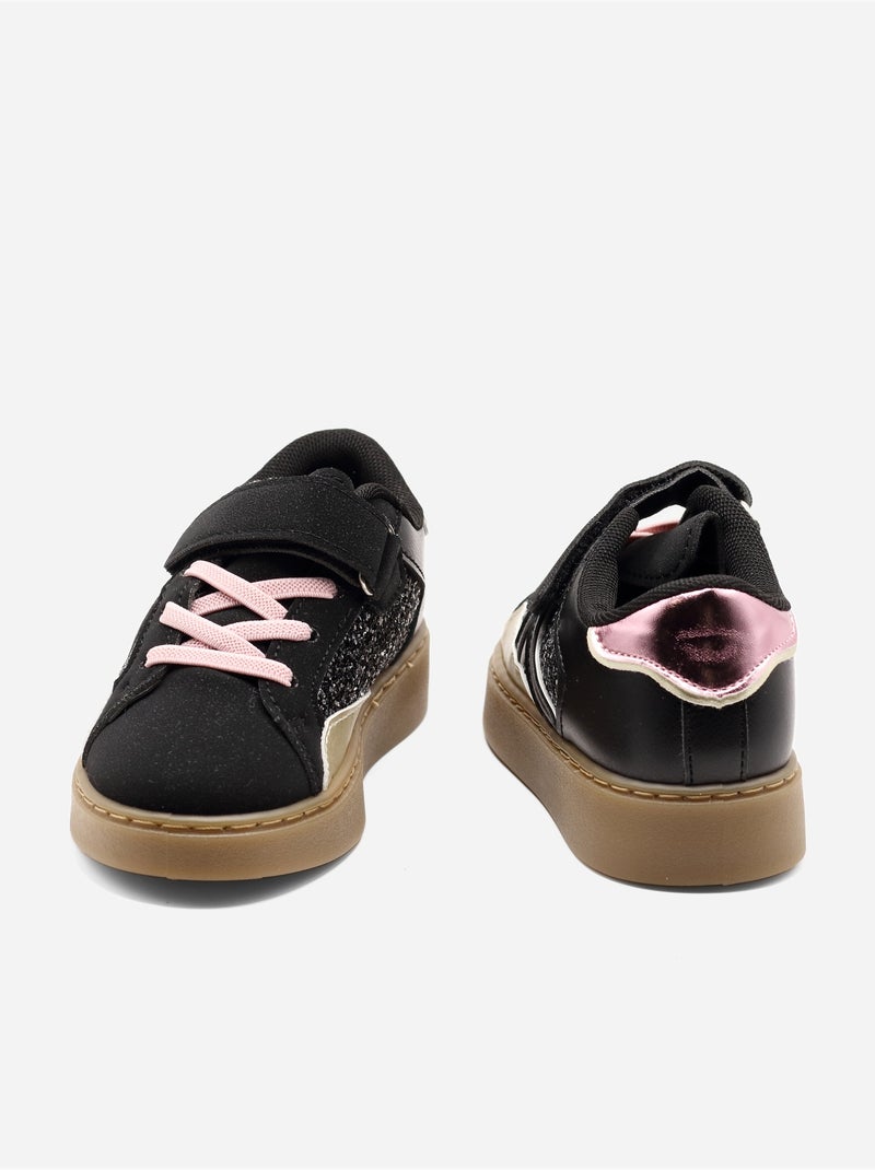 Zapatillas con velcro Negro - Kiabi