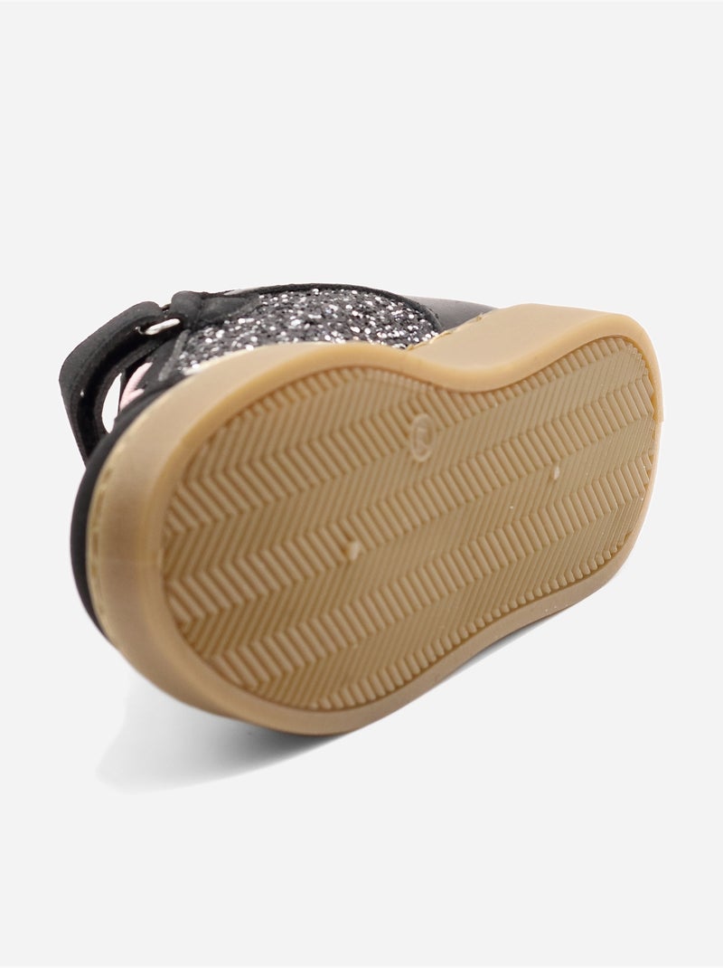 Zapatillas con velcro Negro - Kiabi