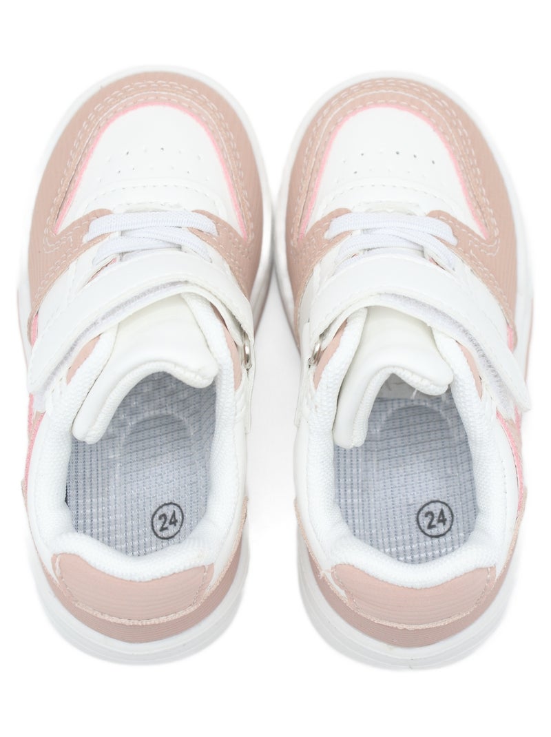 Zapatillas con velcro Rosa - Kiabi