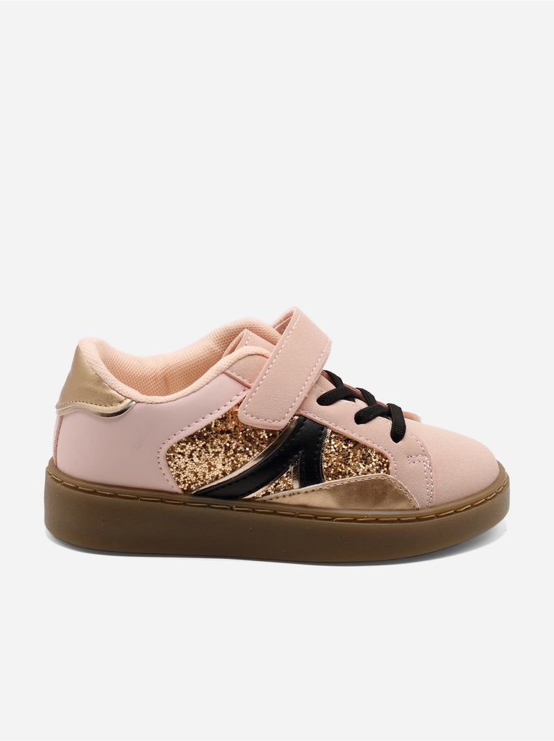 Zapatillas con velcro Rosa - Kiabi