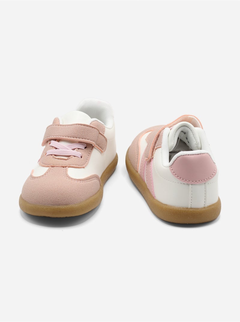 Zapatillas con velcro Rosa - Kiabi