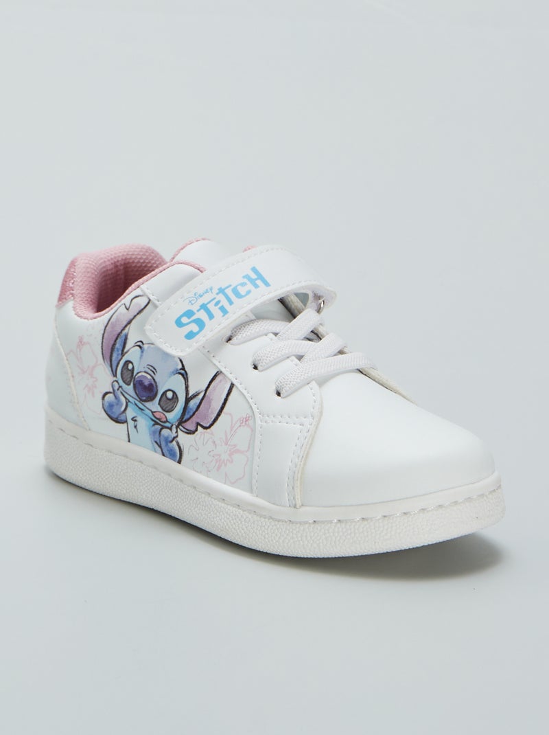 Zapatillas con velcro 'Stitch' blanco - Kiabi
