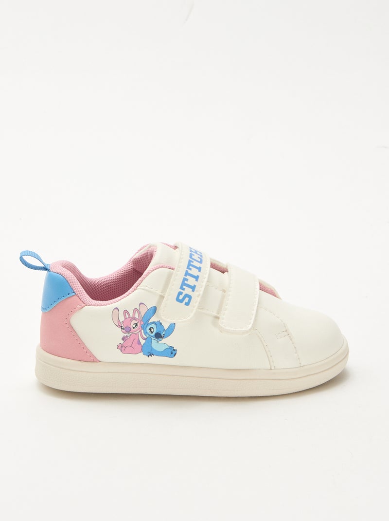 Zapatillas con velcro 'Stitch' Blanco - Kiabi