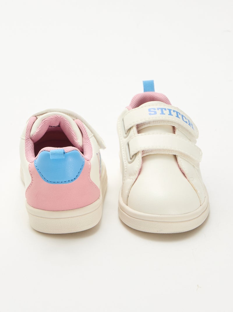 Zapatillas con velcro 'Stitch' Blanco - Kiabi