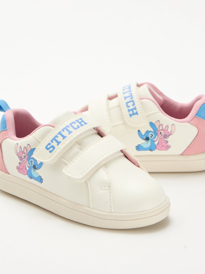 Zapatillas con velcro 'Stitch' Blanco - Kiabi
