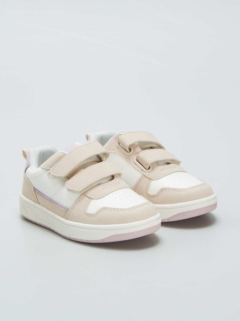 Zapatillas con velcros BLANCO - Kiabi
