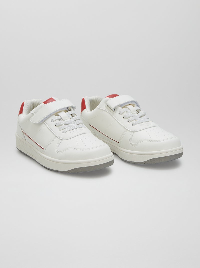 Zapatillas con velcros BLANCO - Kiabi