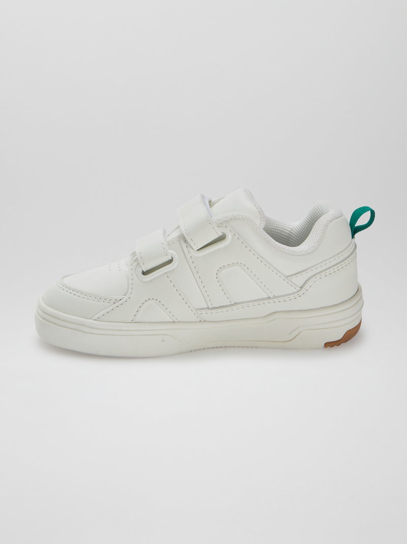 Zapatillas con velcros de estilo deportivo BLANCO - Kiabi