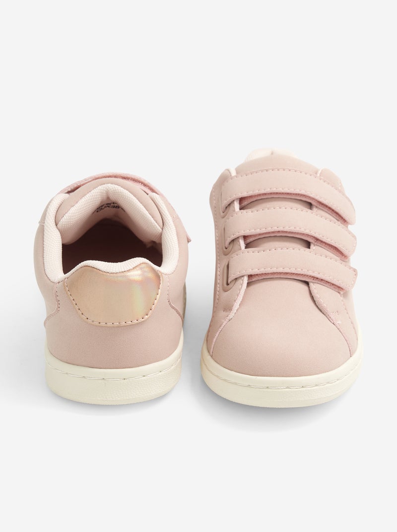Zapatillas con velcros Rosa - Kiabi