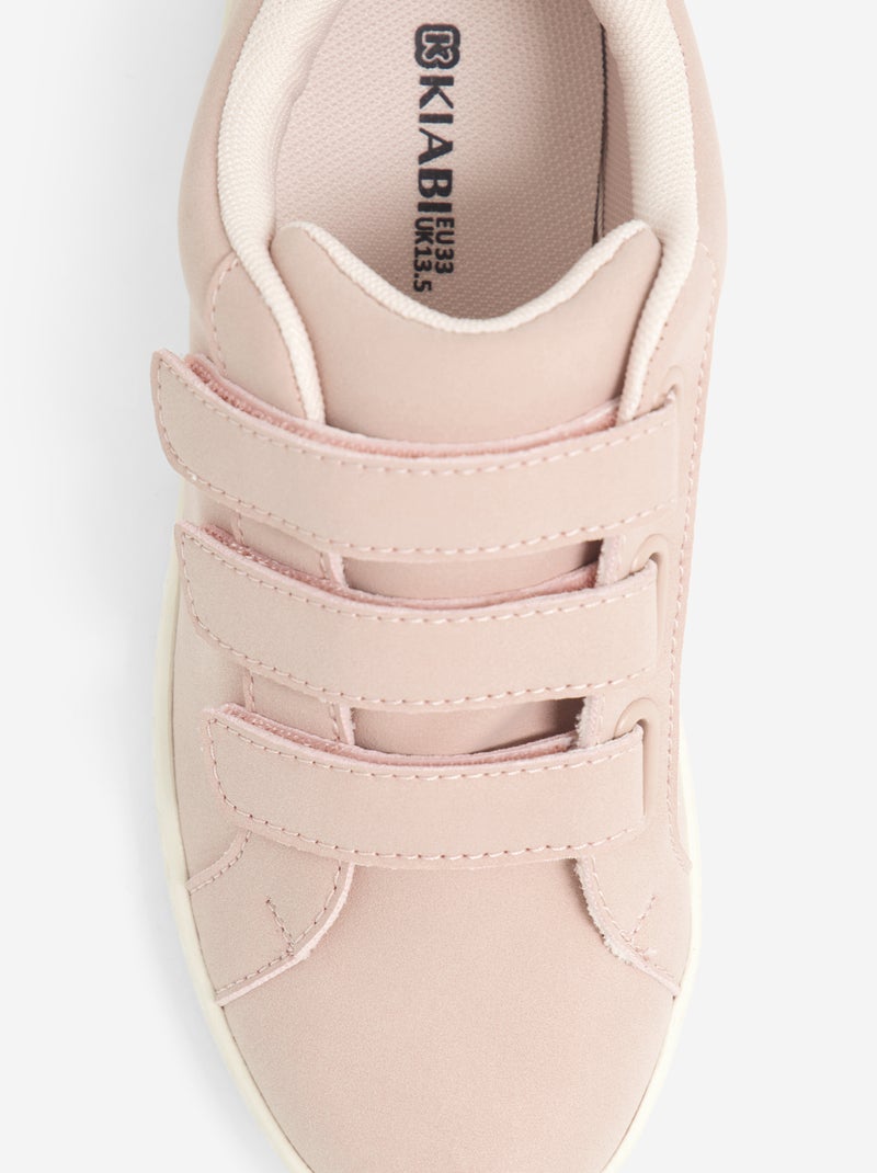 Zapatillas con velcros Rosa - Kiabi