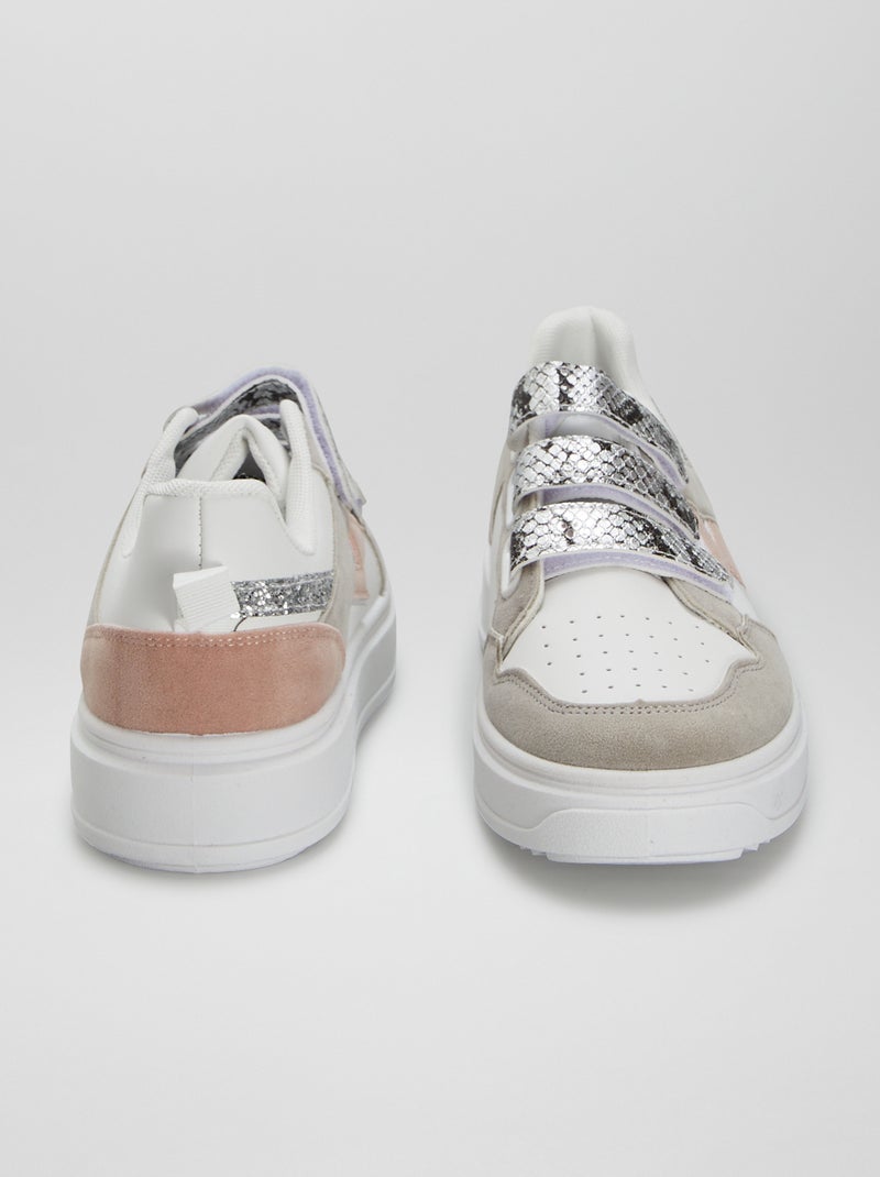 Zapatillas con velcros y sueña gruesa ROSA - Kiabi