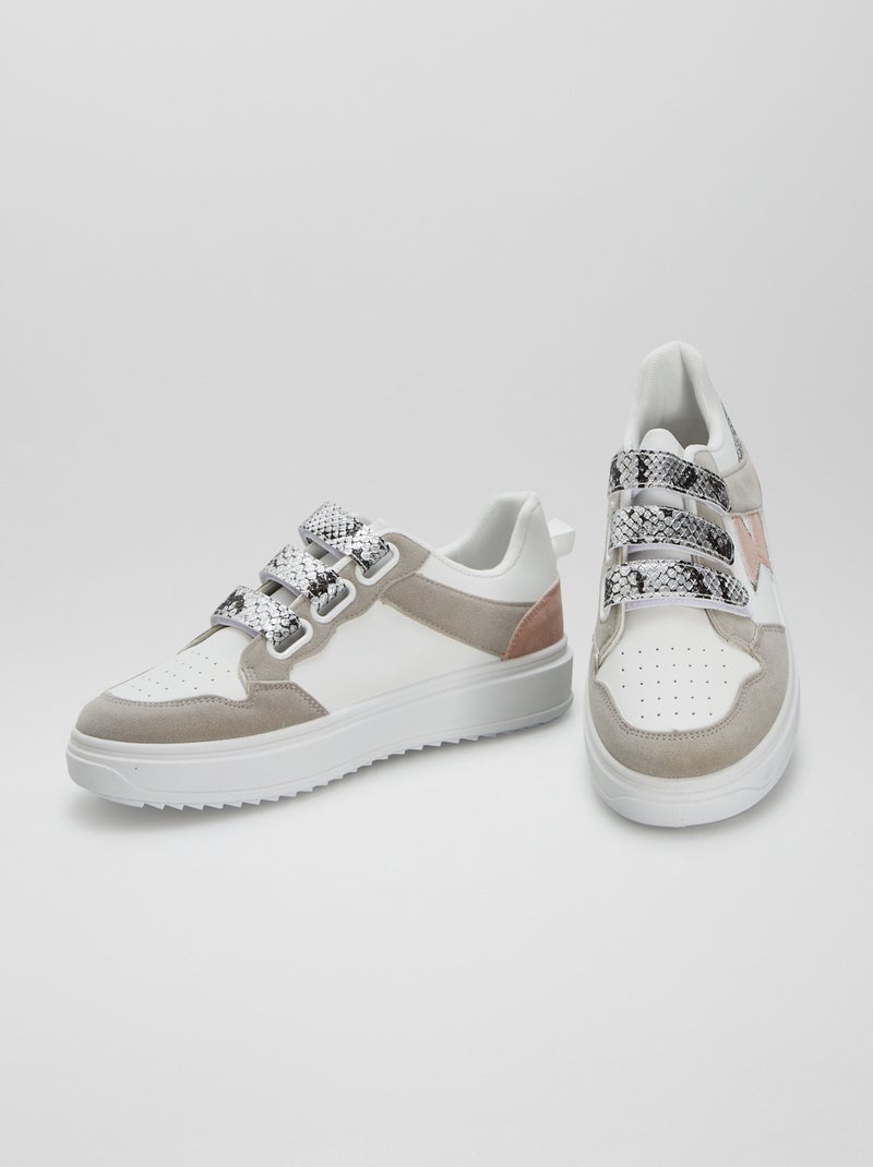 Zapatillas con velcros y sueña gruesa ROSA - Kiabi