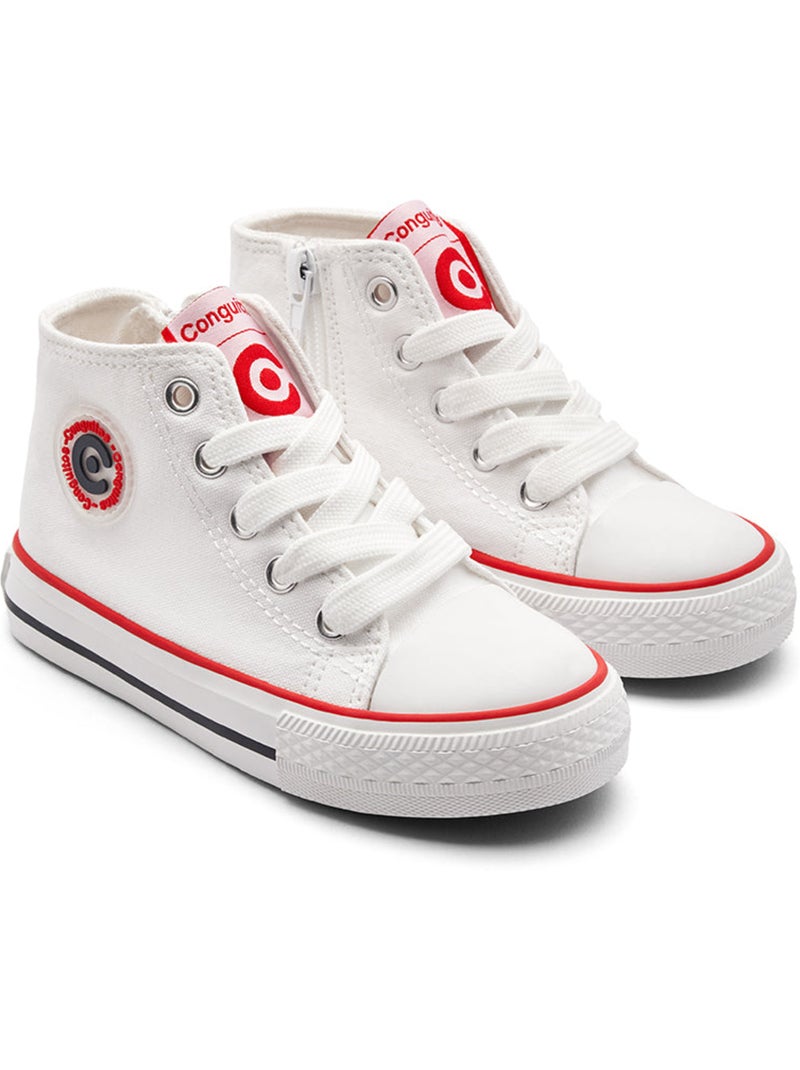 Zapatillas Conguitos Altas Básicas Blanco - Kiabi