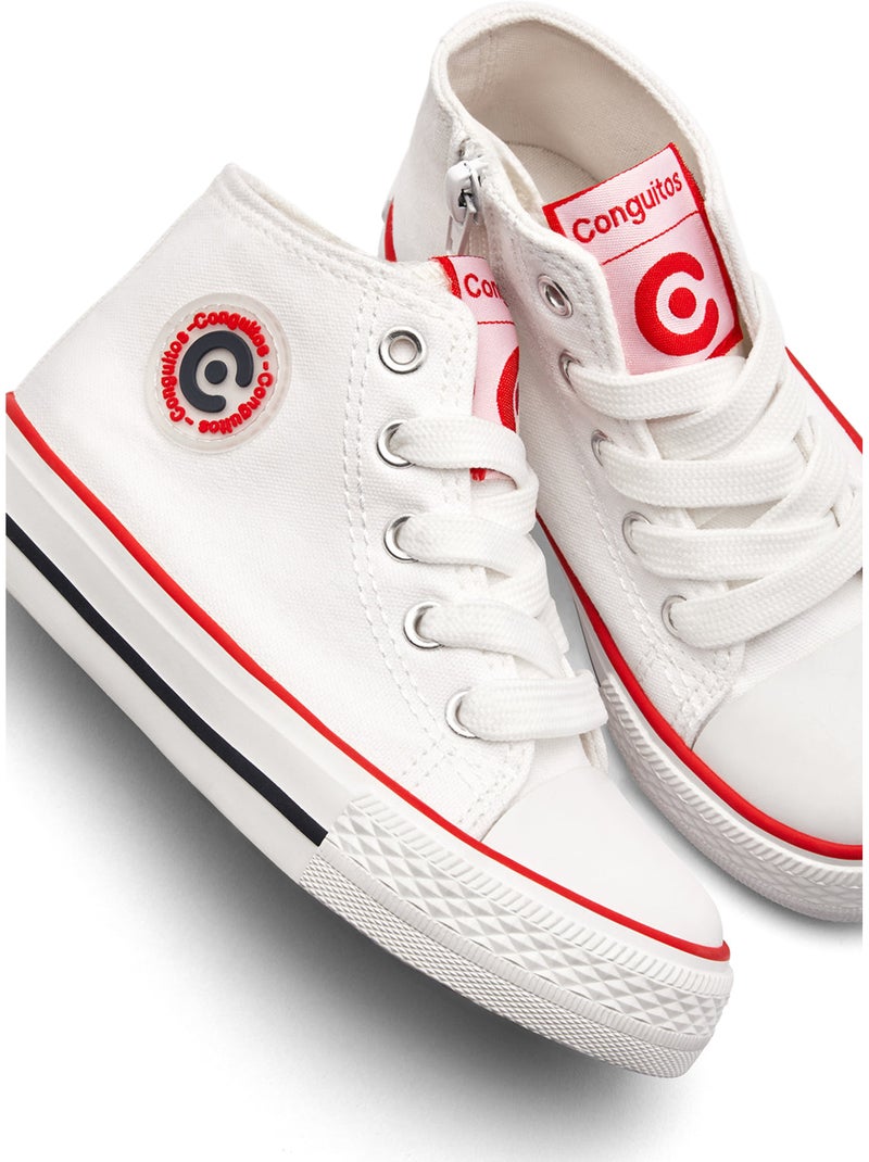 Zapatillas Conguitos Altas Básicas Blanco - Kiabi