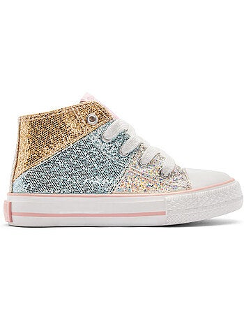 Zapatillas conguitos altas glitter