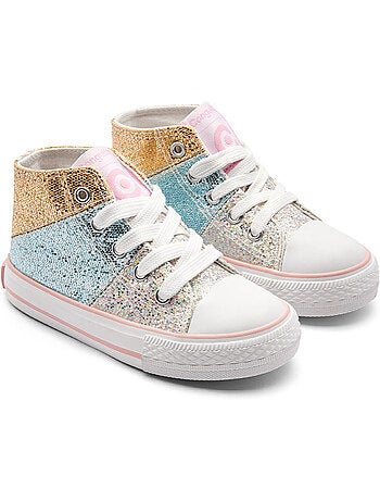 Zapatillas conguitos altas glitter