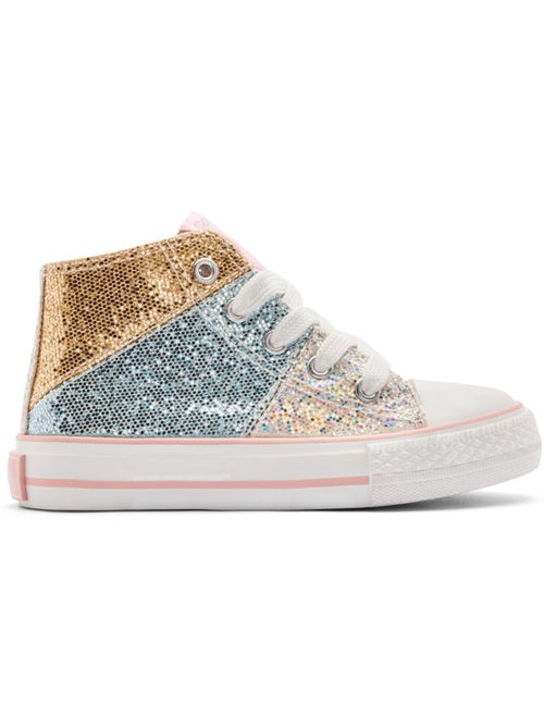 Zapatillas conguitos altas glitter - Kiabi Zapatillas conguitos altas glitter - Kiabi