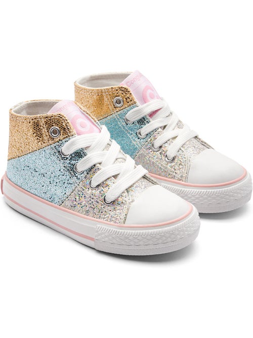 Zapatillas conguitos altas glitter - Kiabi Zapatillas conguitos altas glitter - Kiabi