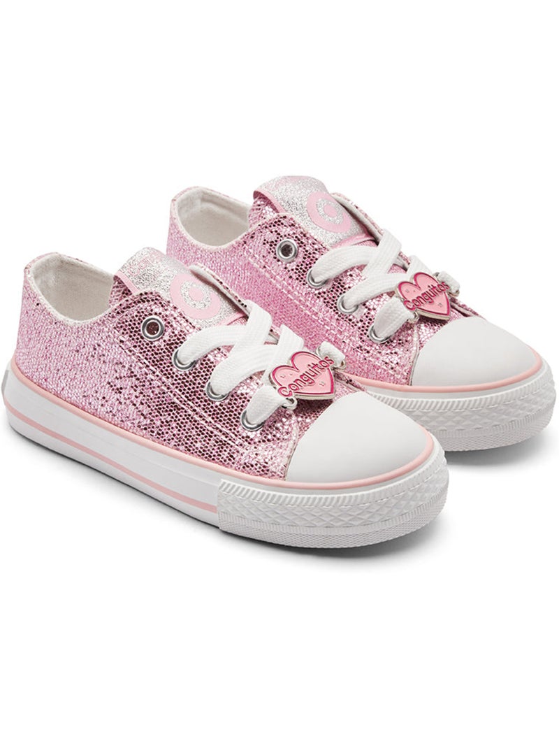 Zapatillas Conguitos Altas Glitter Rosa - Kiabi