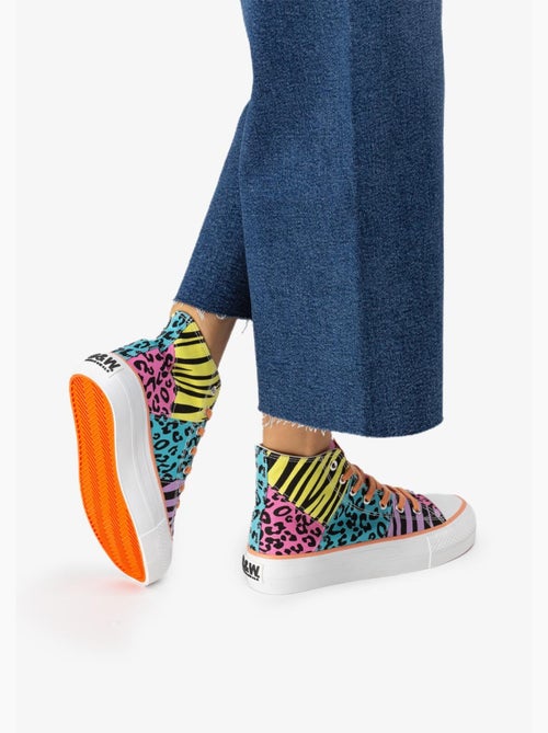 Zapatillas conguitos altas plataforma - Kiabi