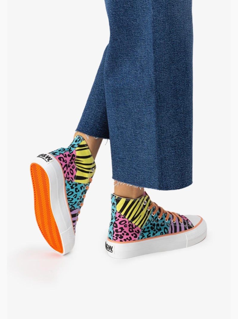 Zapatillas Conguitos Altas Plataforma Multicolor - Kiabi