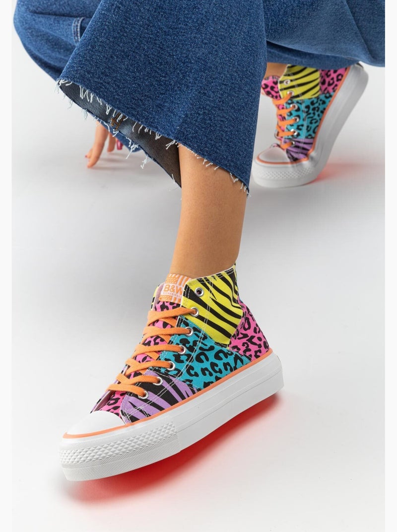 Zapatillas Conguitos Altas Plataforma Multicolor - Kiabi