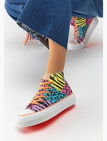 Zapatillas conguitos altas plataforma