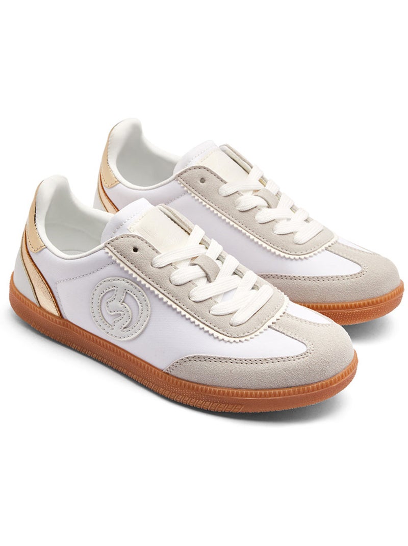 Zapatillas Conguitos Bajas Básicas Cierre Blanco - Kiabi