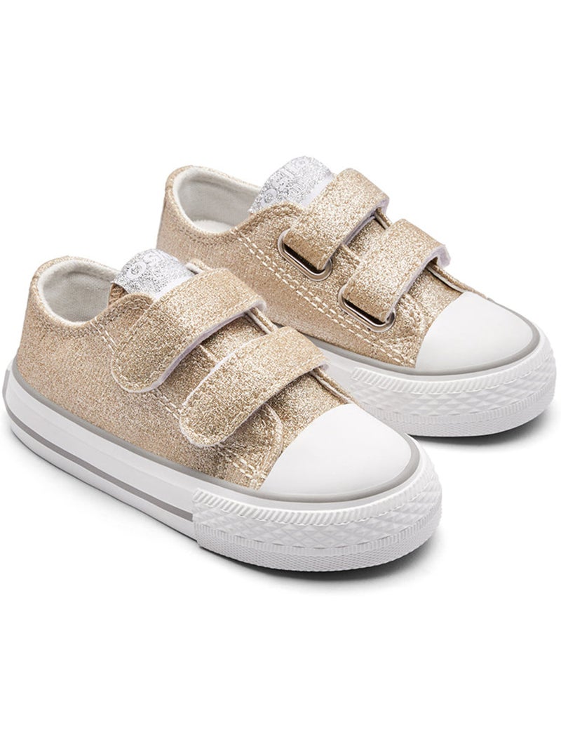 Zapatillas Conguitos Bajas Glitter Oro - Kiabi