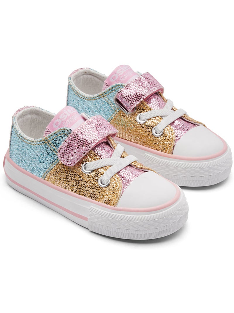 Zapatillas Conguitos Bajas Glitter Patchwork Multicolor - Kiabi