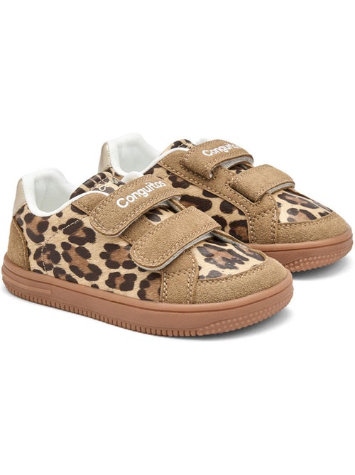 Zapatillas conguitos barefoot goflex leopardo - Kiabi Zapatillas conguitos barefoot goflex leopardo - Kiabi