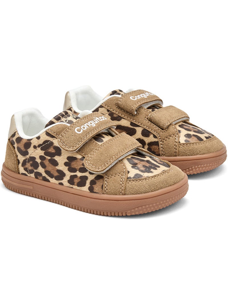 Zapatillas conguitos barefoot goflex leopardo Negro Marrón Negro - Kiabi