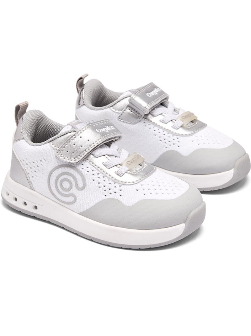 Zapatillas Conguitos Barefoot Goflex Luces Plata - Kiabi