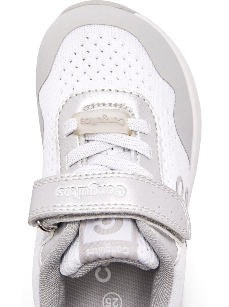 Zapatillas Conguitos Barefoot Goflex Luces Plata - Kiabi
