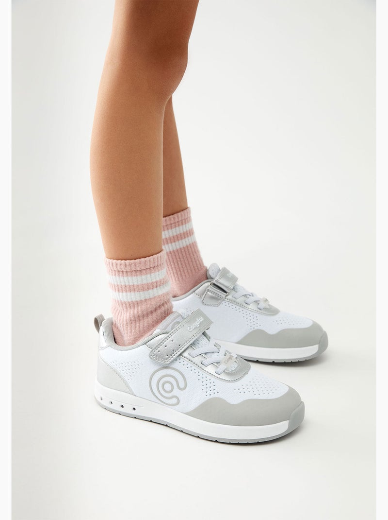 Zapatillas Conguitos Barefoot Goflex Luces Plata - Kiabi