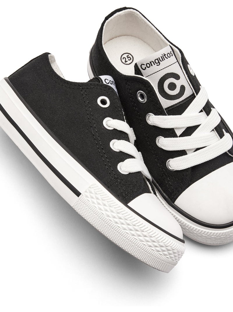 Zapatillas Conguitos Básicas Bajas Negro - Kiabi