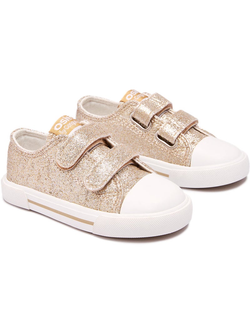 Zapatillas conguitos canvas glitter Oro - Kiabi