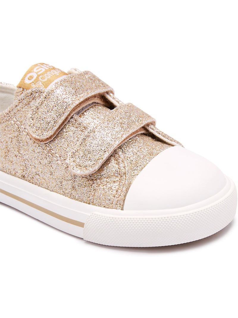 Zapatillas conguitos canvas glitter Oro - Kiabi