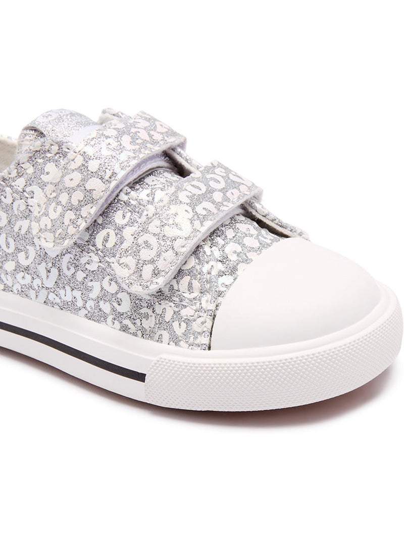 Zapatillas conguitos canvas glitter Plata - Kiabi
