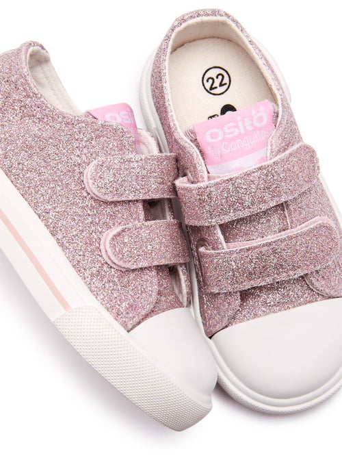 Zapatillas conguitos canvas glitter - Kiabi