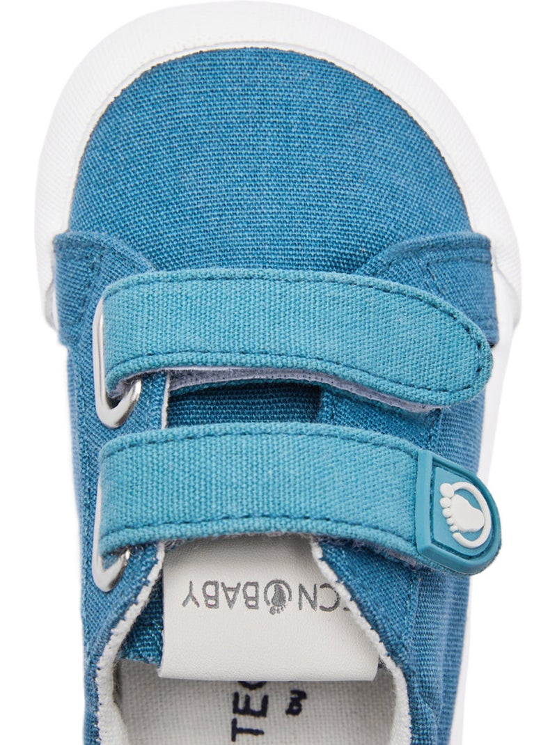 Zapatillas conguitos canvas respetuosa Azul real - Kiabi