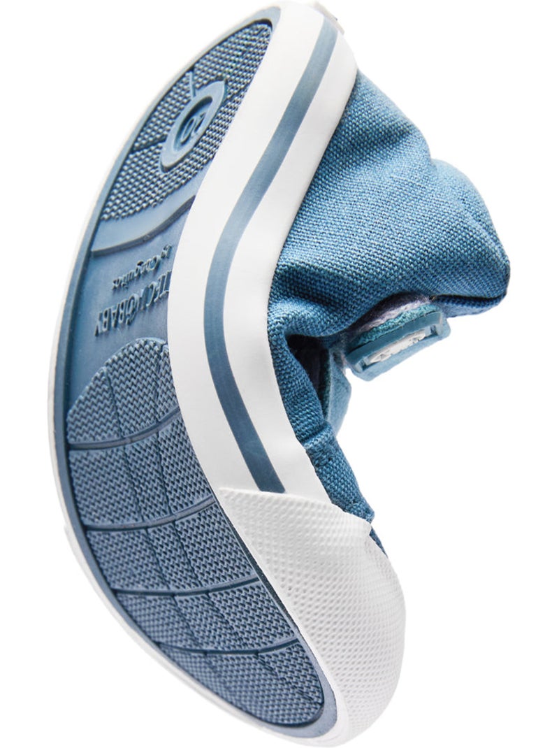 Zapatillas conguitos canvas respetuosa Azul real - Kiabi