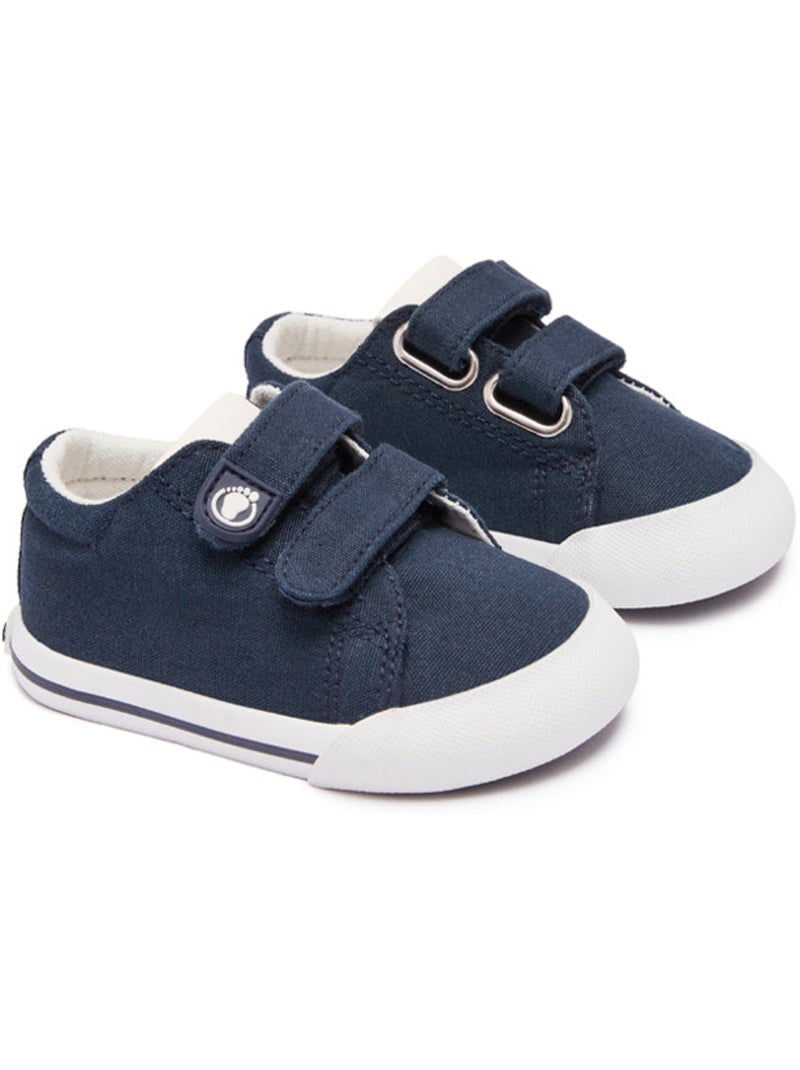 Zapatillas conguitos canvas respetuosas Azul marino - Kiabi
