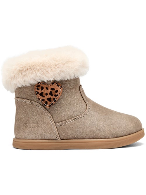 Zapatillas conguitos corazón leopardo - Kiabi