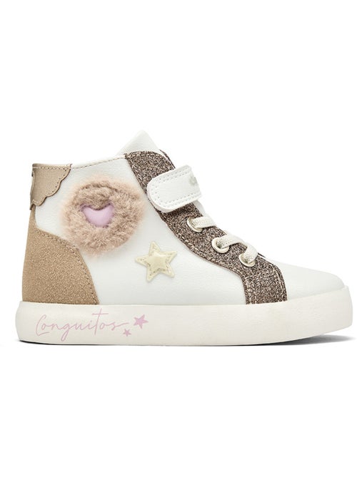 Zapatillas conguitos corazones pelo - Kiabi